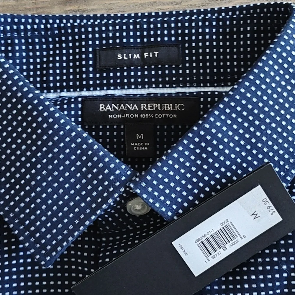 New Banana Republic Classic Blue Shirt Size M